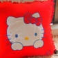 外贸雪尼尔hello kitty 抱枕 方形靠枕 汽车靠枕 现货出售