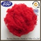 再生有色涤纶短纤汽车内饰纤维 红色2.5D*51mm有色涤纶纤维